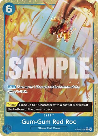 Gum-Gum Red Roc (Alternate Art) (Tacchan) (OP04-056) - Premium Booster