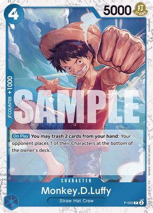 Monkey.D.Luffy (P-055) (Jolly Roger Foil) (P-055) - Premium Booster -The Best-