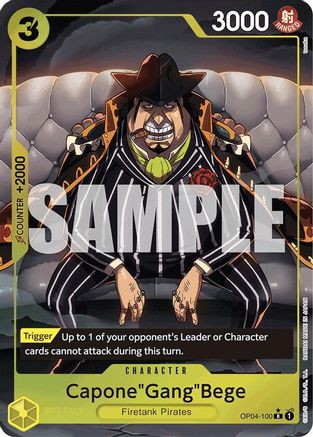 Capone"Gang"Bege (Alternate Art) (tasaka) (OP04-100) - Premium Booster