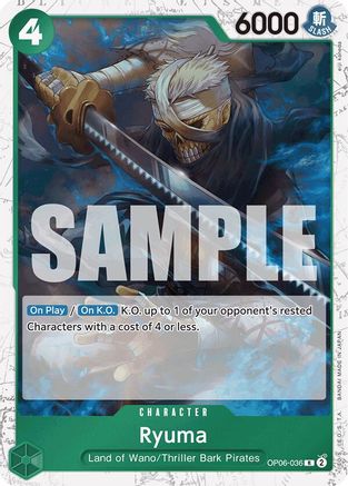 Ryuma (Alternate Art) (OP06-036) - Premium Booster