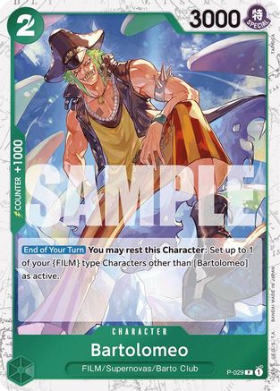 Bartolomeo (P-029) (Jolly Roger Foil) (P-029) - Premium Booster -The Best-