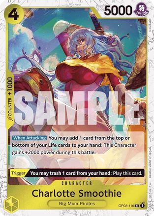 Charlotte Smoothie (Alternate Art) (Hashimoto Q) (OP03-110) - Premium Booster