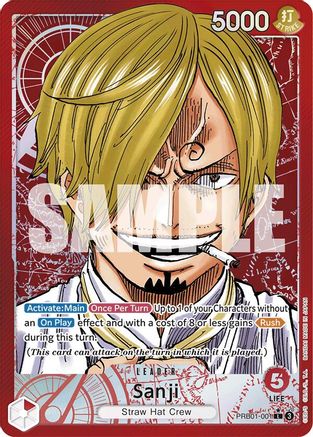 Sanji (PRB01-001) (Alternate Art) (PRB01-001) - Premium Booster