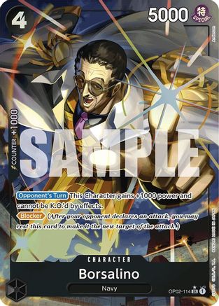 Borsalino (Alternate Art) (OP02-114) - Premium Booster