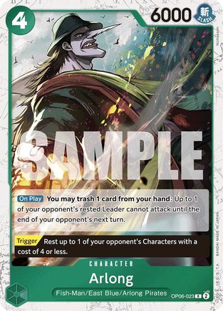 Arlong (Jolly Roger Foil) (OP06-023) - Premium Booster -The Best-