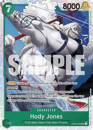 Hody Jones (Alternate Art) (OP06-035) - Premium Booster