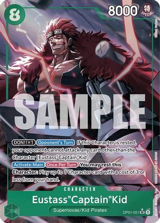 Eustass"Captain"Kid (Alternate Art) (OP01-051) - Premium Booster