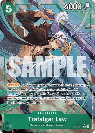 Trafalgar Law (Alternate Art) (OP01-047) - Premium Booster