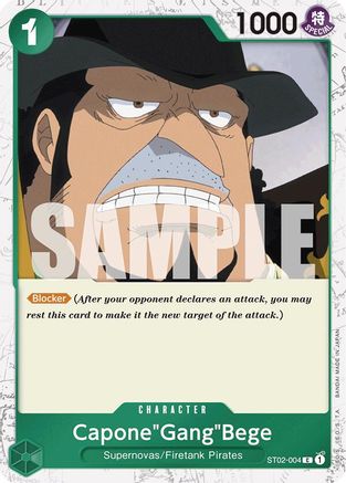 Capone"Gang"Bege (Alternate Art) (ST02-004) - Premium Booster