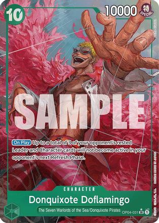 Donquixote Doflamingo (Alternate Art) (OP04-031) - Premium Booster