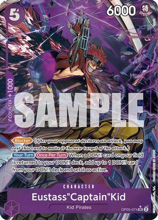 Eustass"Captain"Kid (Alternate Art) (Ryuda) (OP05-074) - Premium Booster