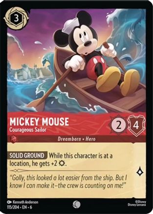 Mickey Mouse - Courageous Sailor (115/204)  - Azurite Sea