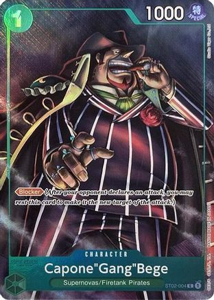 Capone"Gang"Bege (Premium Card Collection -Best Selection Vol. 2-) (ST02-004) - One Piece Promotion Cards