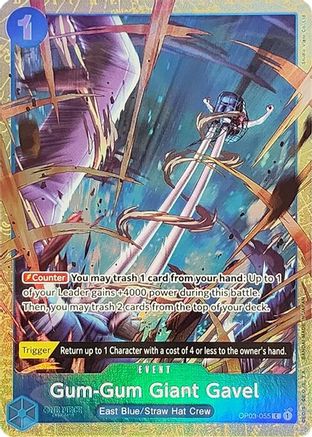 Gum-Gum Giant Gavel (Premium Card Collection -Best Selection Vol. 2-) (OP03-055) - One Piece Promotion Cards