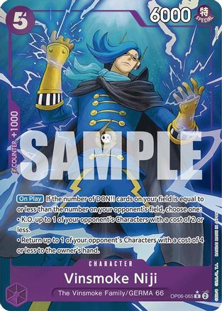 Vinsmoke Niji (Alternate Art) (Moopic) (OP06-065) - Premium Booster