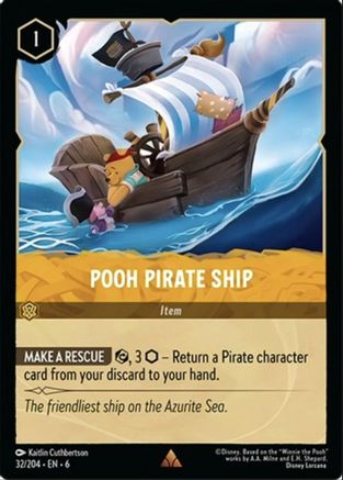 Pooh Pirate Ship (32/204)  - Azurite Sea