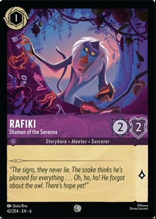 Rafiki - Shaman of the Savanna (42/204)  - Azurite Sea