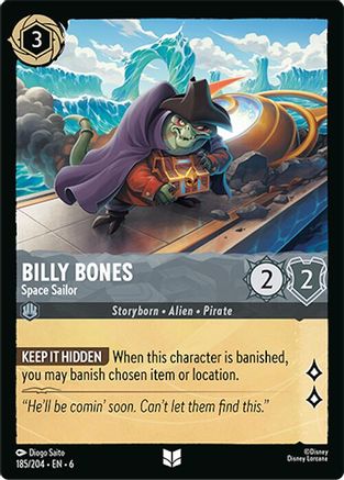 Billy Bones - Space Sailor (185/204) Cold Foil - Azurite Sea