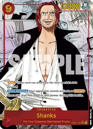 Shanks (Manga) (OP01-120) - Premium Booster -The Best-
