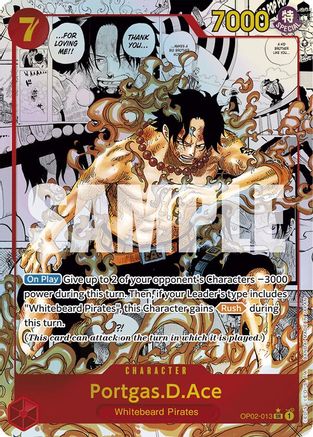 Portgas.D.Ace (Alternate Art) (Manga) (OP02-013) - Premium Booster