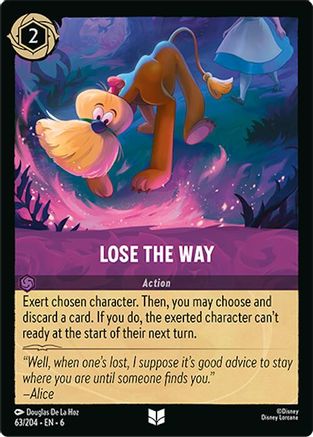 Lose the Way (63/204) Cold Foil - Azurite Sea