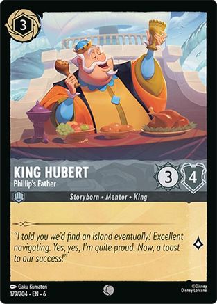 King Hubert - Phillip's Father (179/204) Cold Foil - Azurite Sea