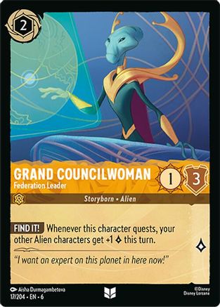 Grand Councilwoman - Federation Leader (17/204)  - Azurite Sea