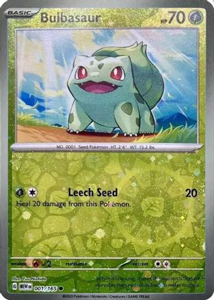 Bulbasaur - 001/165 (Cosmos Holo) (Costco Exclusive) 1 - [Miscellaneous Cards & Products] Holofoil