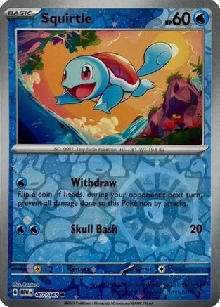 Squirtle - 007/165 (Cosmos Holo) (Costco Exclusive) 7 - [SV Scarlet & Violet 151] Holofoil