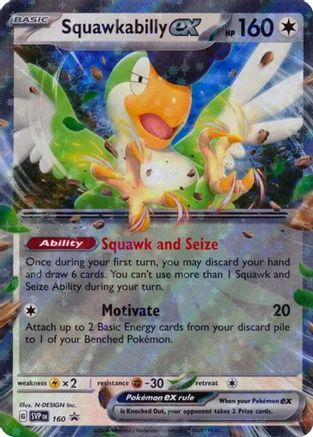 Squawkabilly ex - 160 160 - [SV Scarlet & Violet Promo Cards] Holofoil