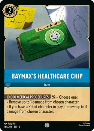 Baymax's Healthcare Chip (166/204)  - Azurite Sea