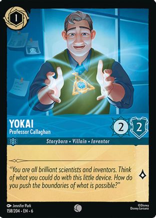 Yokai - Professor Callaghan (158/204)  - Azurite Sea