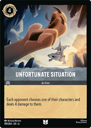 Unfortunate Situation (199/204) Cold Foil - Azurite Sea