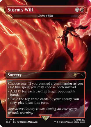 Storm's Will - Jeska's Will (Rainbow Foil) (SLD-1744) - [Secret Lair Drop Series] Foil