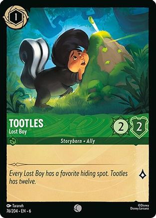 Tootles - Lost Boy (76/204) Cold Foil - Azurite Sea