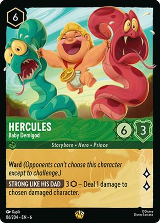 Hercules - Baby Demigod (86/204) Cold Foil - Azurite Sea