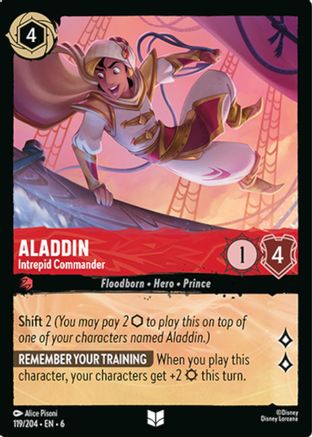 Aladdin - Intrepid Commander (119/204)  - Azurite Sea