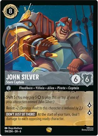 John Silver - Stern Captain (194/204) Cold Foil - Azurite Sea