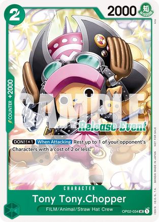 Tony Tony.Chopper (ST15 - ST20 Release Event Pack) (OP02-034) - One Piece Promotion Cards