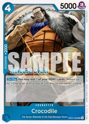 Crocodile (ST15 - ST20 Release Event Winner Pack) (OP07-040) - One Piece Promotion Cards