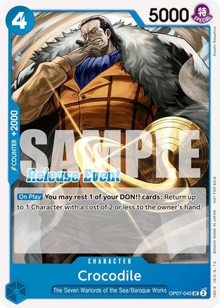 Crocodile (ST15 - ST20 Release Event Pack) (OP07-040) - One Piece Promotion Cards