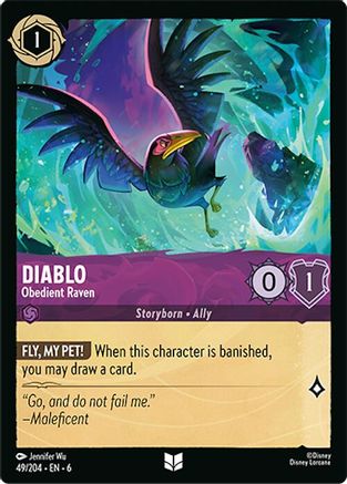 Diablo - Obedient Raven (49/204) Cold Foil - Azurite Sea