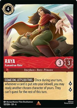 Raya - Kumandran Rider (107/204) Cold Foil - Azurite Sea