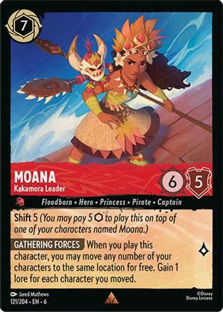 Moana - Kakamora Leader (121/204)  - Azurite Sea