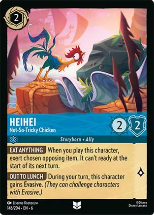 HeiHei - Not-So-Tricky Chicken (146/204)  - Azurite Sea