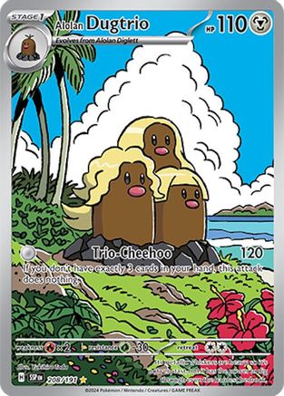 Alolan Dugtrio 208/191 - [SV08 Surging Sparks] Holofoil