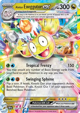 Alolan Exeggutor ex 133/191 - [SV08 Surging Sparks] Holofoil