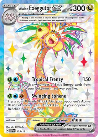 Alolan Exeggutor ex 225/191 - [SV08 Surging Sparks] Holofoil