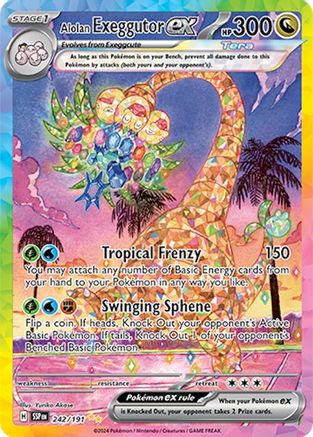 Alolan Exeggutor ex 242/191 - [SV08 Surging Sparks] Holofoil