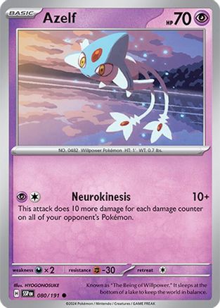 Azelf 80/191 - [SV08 Surging Sparks] Reverse Holofoil